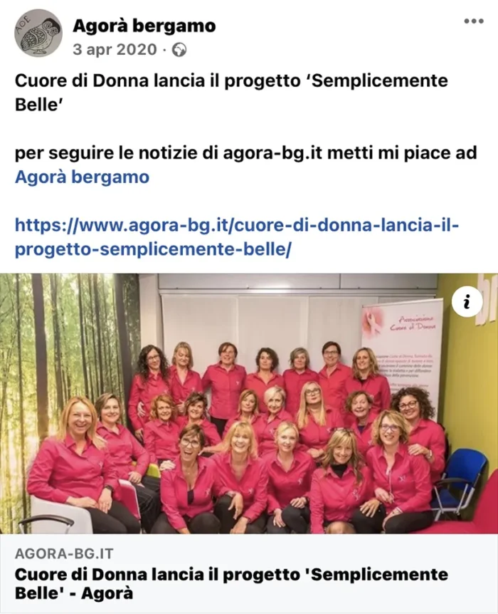 Cuore di Donna lancia il progetto Semplicemente Belle | Rassegna Stampa | Associazione Cuore di Donna