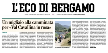Un migliaio alla camminata per "Val Cavallina in Rosa" | Rassegna Stampa Cuore di Donna