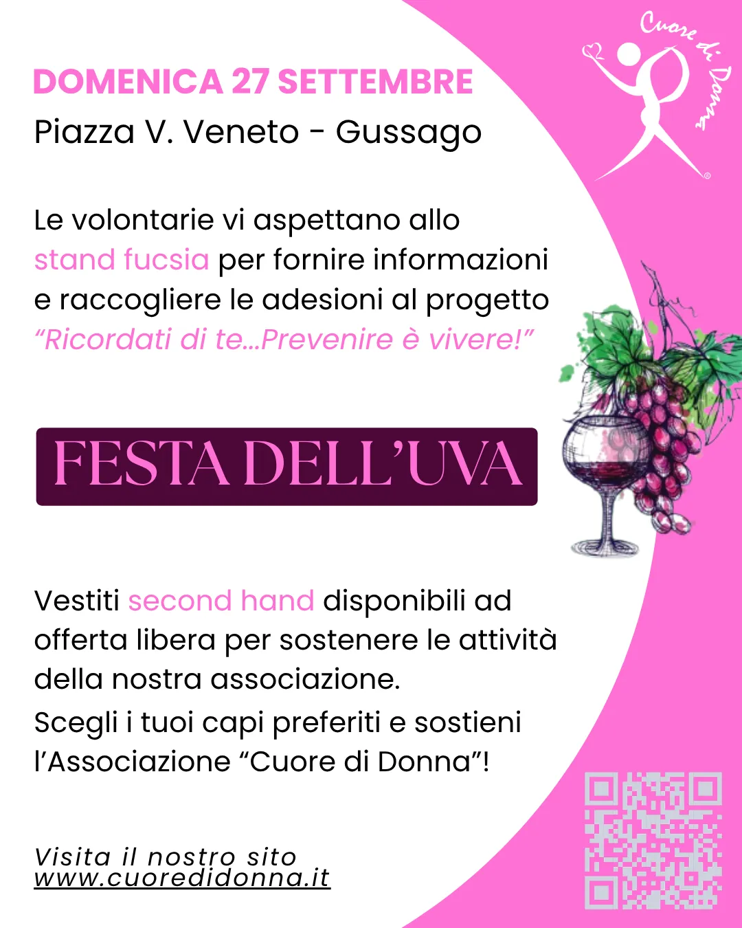 Festa dell'Uva 2026 | Cuore di Donna Festa dell'Uva 2026 | Cuore di Donna
