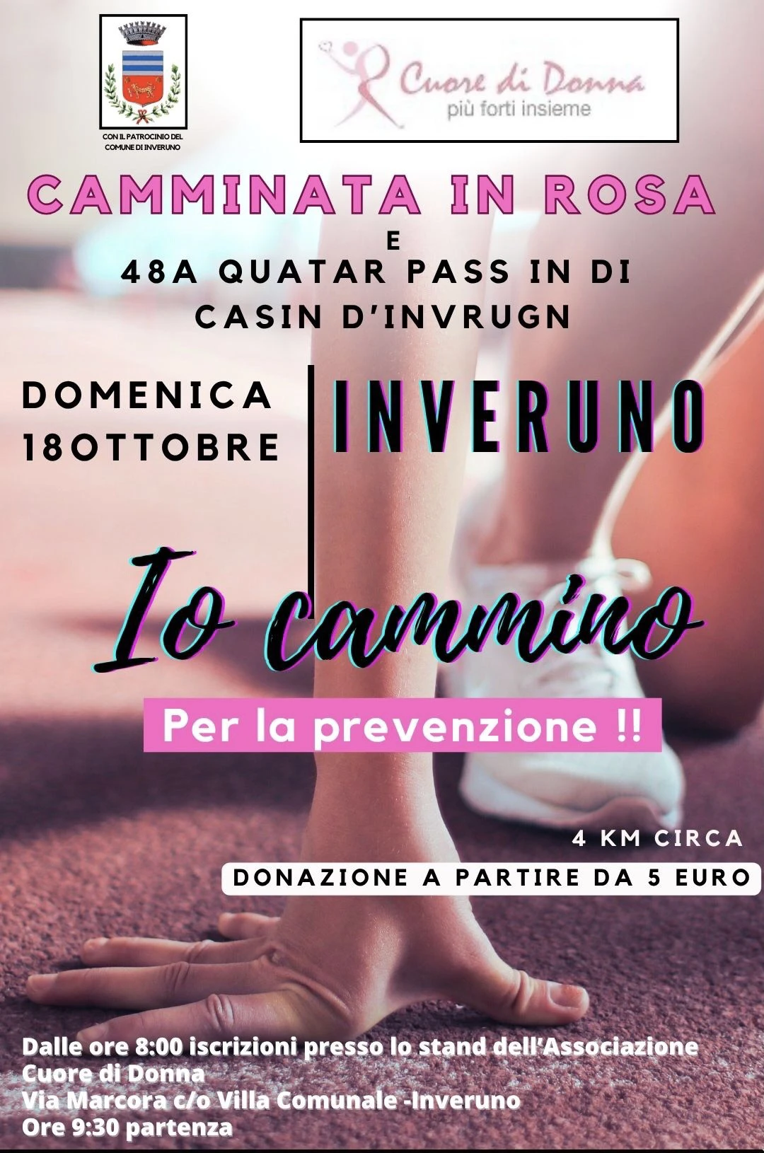 Camminata in Rosa 2026 - Inveruno MI | Locandina | Associazione Cuore di Donna Camminata in Rosa 2026 - Inveruno MI | Locandina | Associazione Cuore di Donna