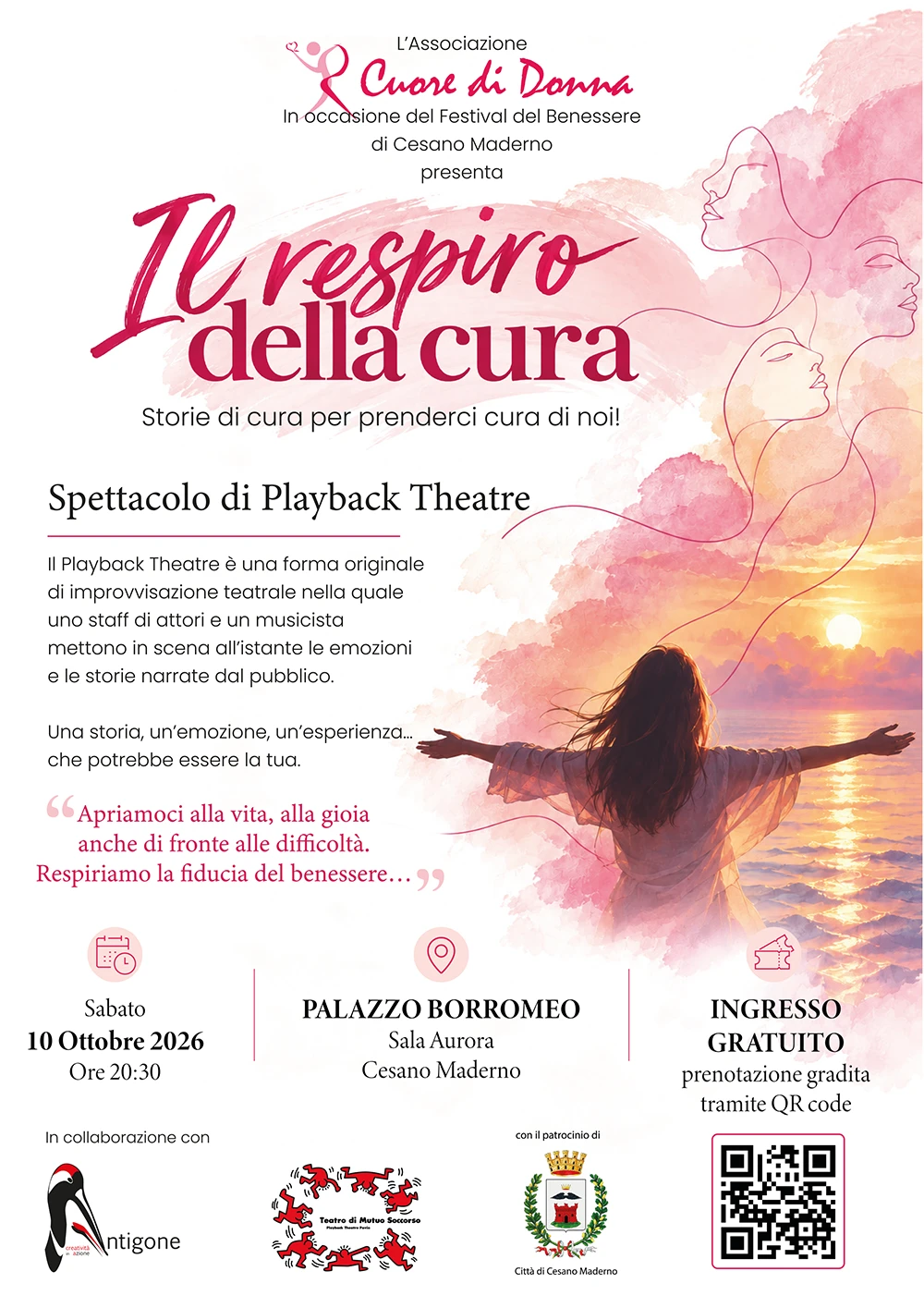Il Respiro della Cura - Playback Theatre | Locandina | Associazione Cuore di Donna Il Respiro della Cura - Playback Theatre | Locandina | Associazione Cuore di Donna