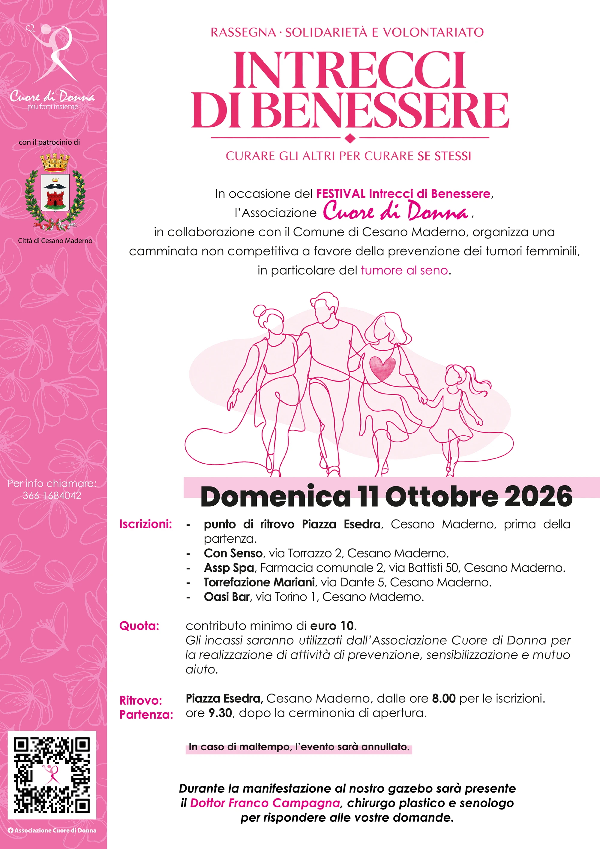 Intrecci di Benessere - Camminata non competitiva | Locandina | Associazione Cuore di Donna Intrecci di Benessere - Camminata non competitiva | Locandina | Associazione Cuore di Donna